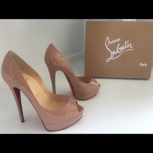 Christian Louboutin pumps 8.5 beige red soles
